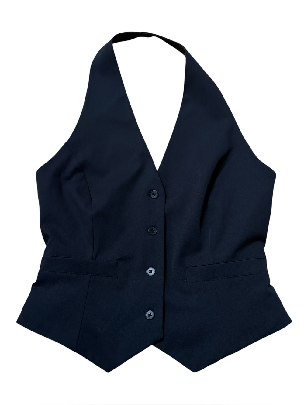 Oak & Fort Black Halter Vest Top Size XS New with tags